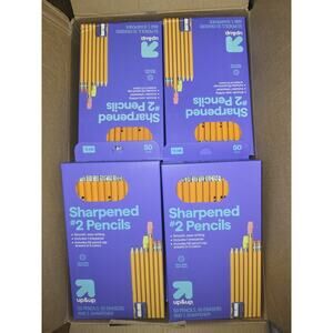 Up&up 600 Sharpened #2 Pencils Erasers (Lot Of 12Packs -600 Total) sharpener